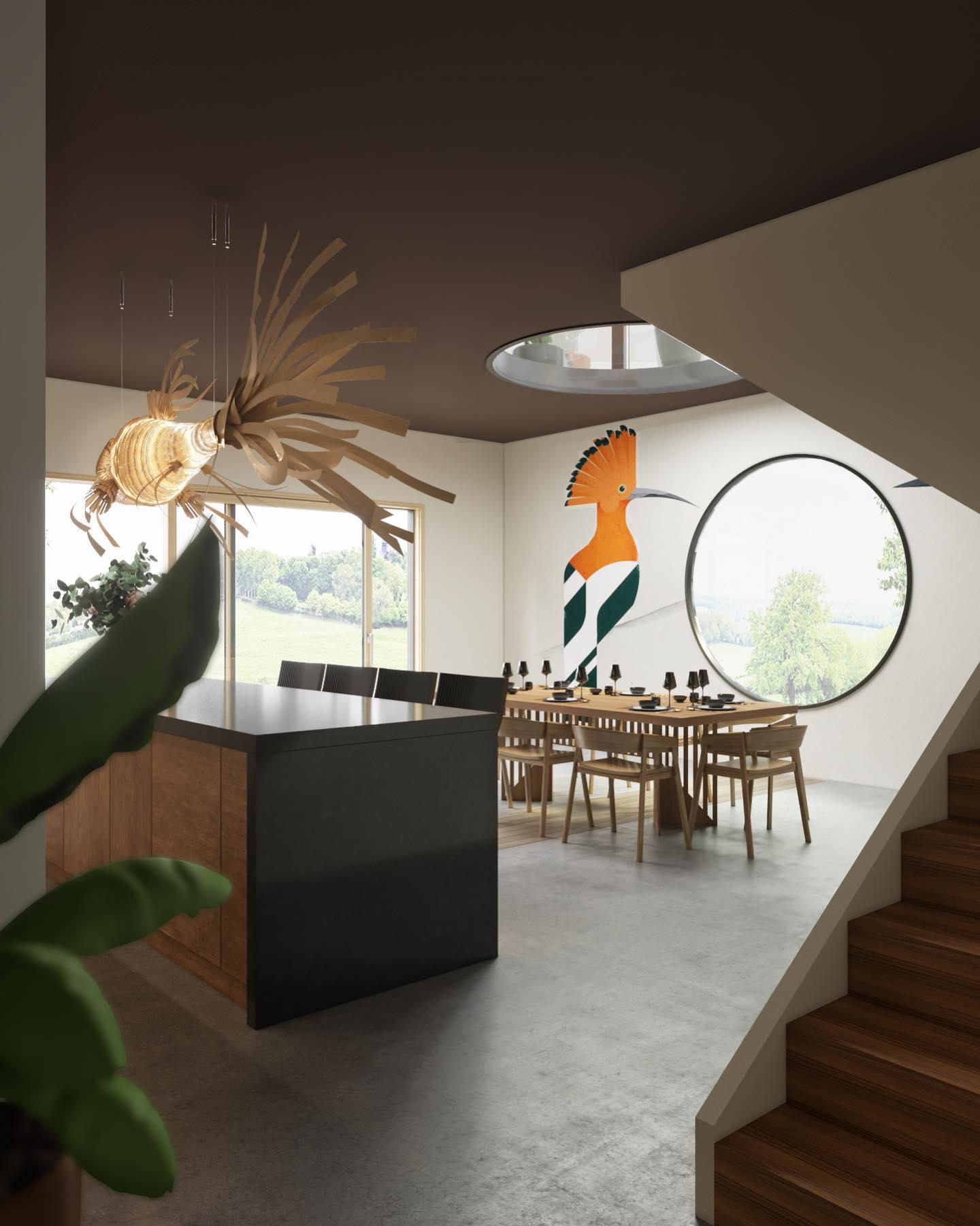 Lustra Lustre Bois Poisson Artisanal
