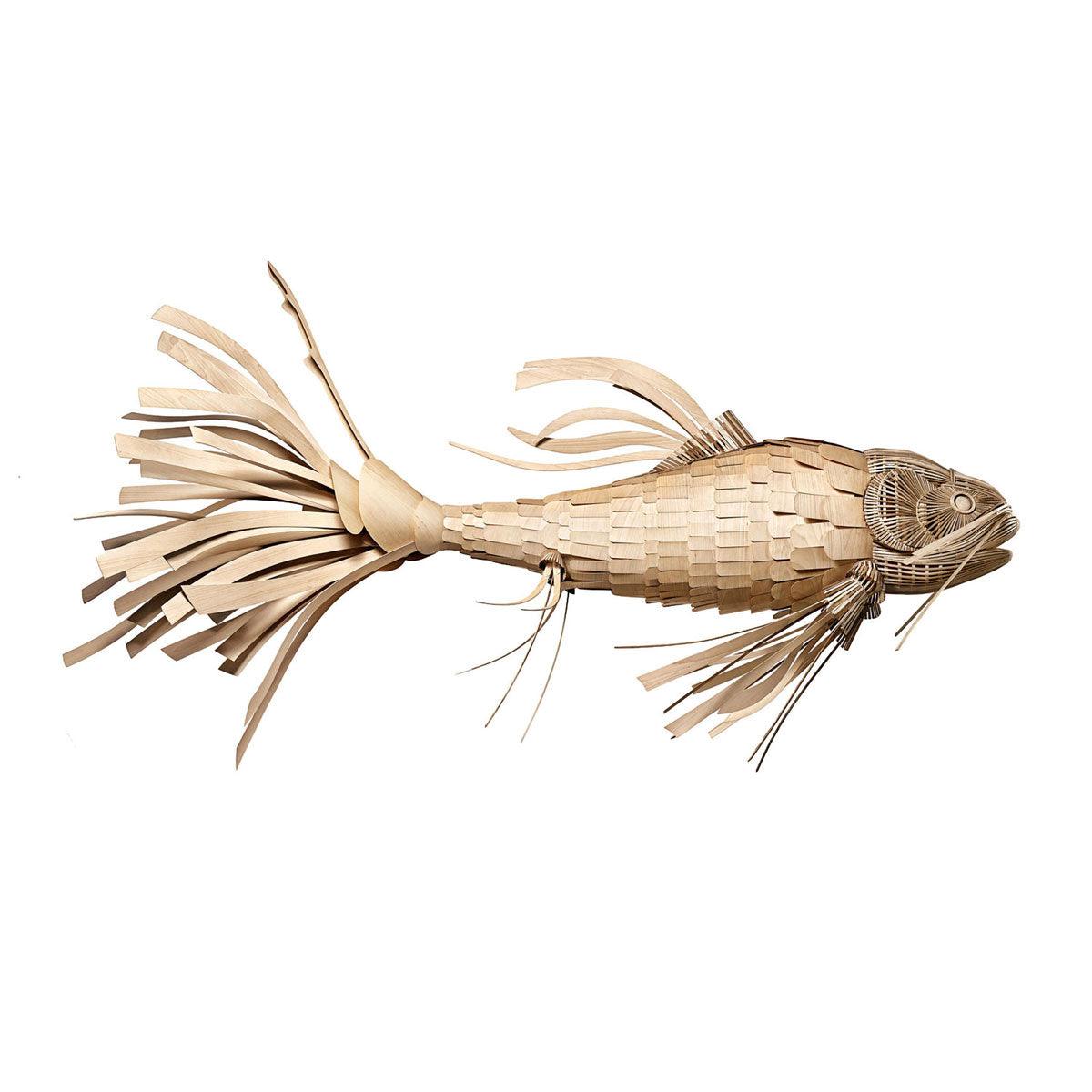 Lustra Lustre Bois Poisson Artisanal