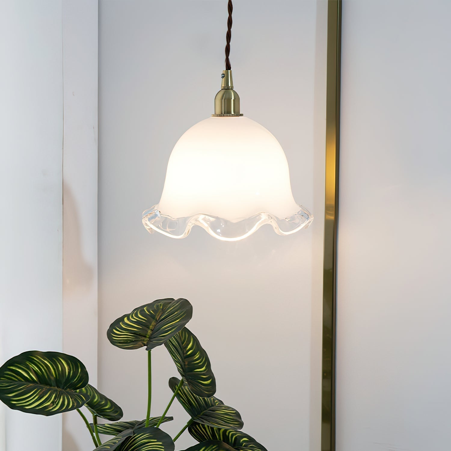 Allirora Suspension Laiton Verre Élégance Premium