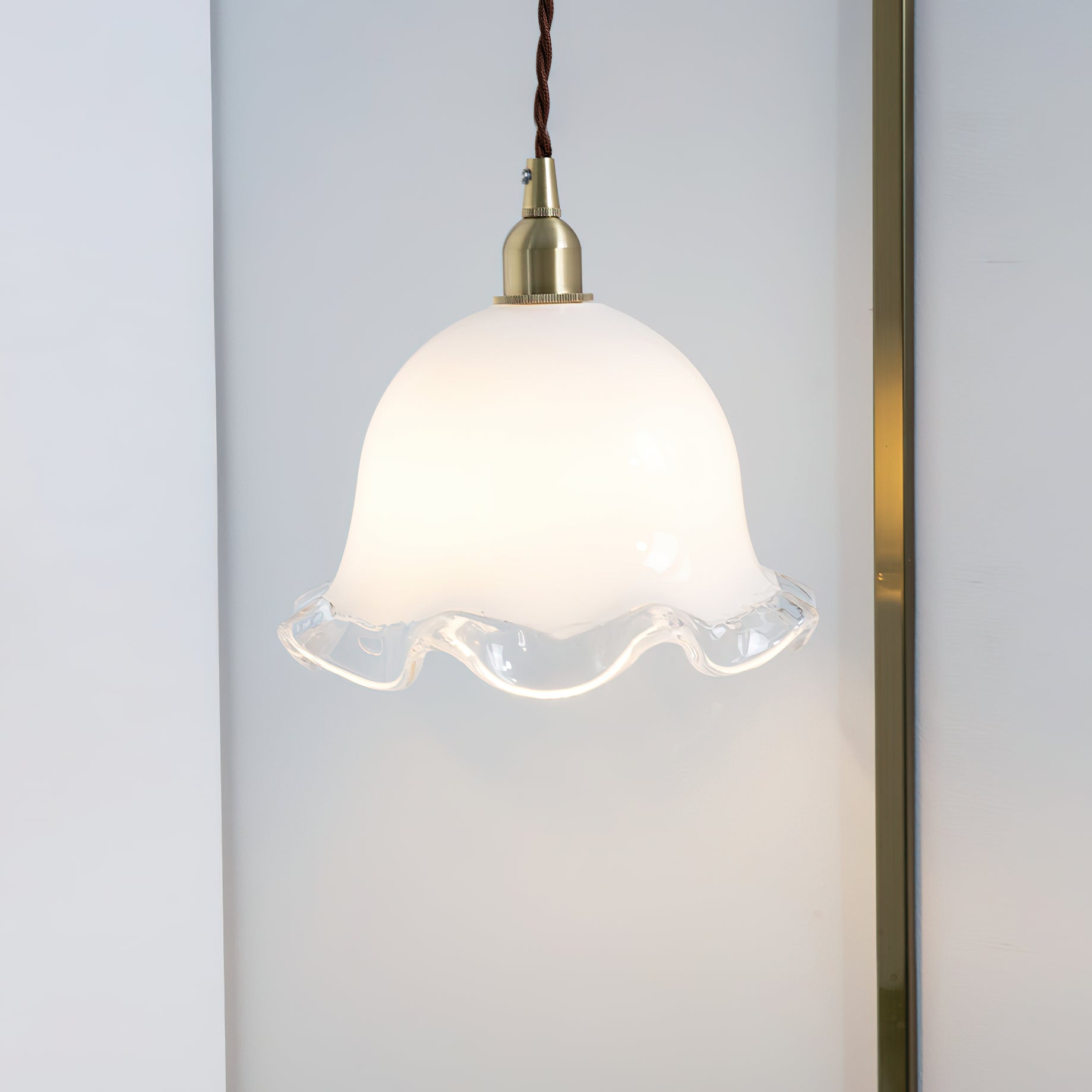 Allirora Suspension Laiton Verre Élégance Premium