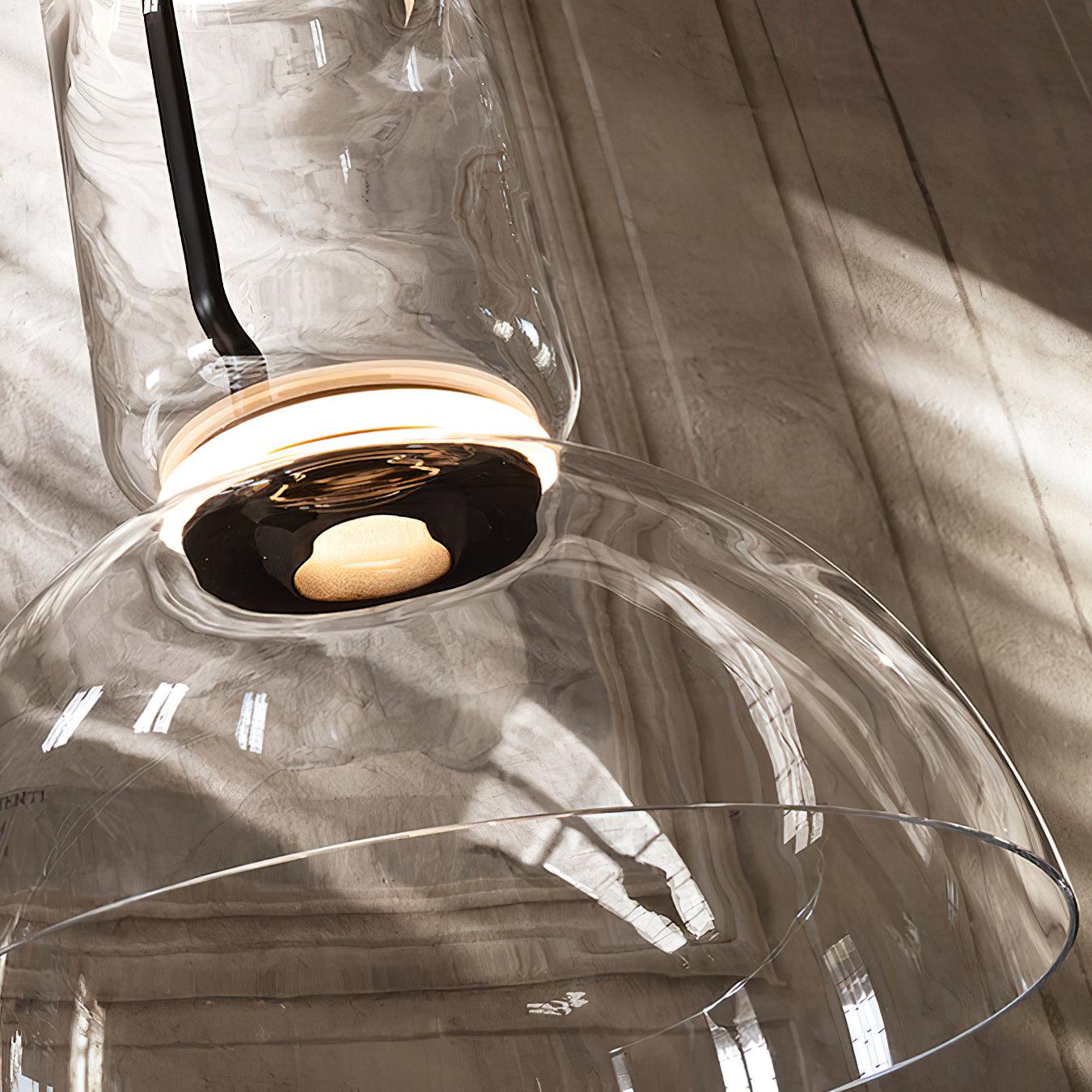 Virelo Suspension Cylindrique en Verre Empilé