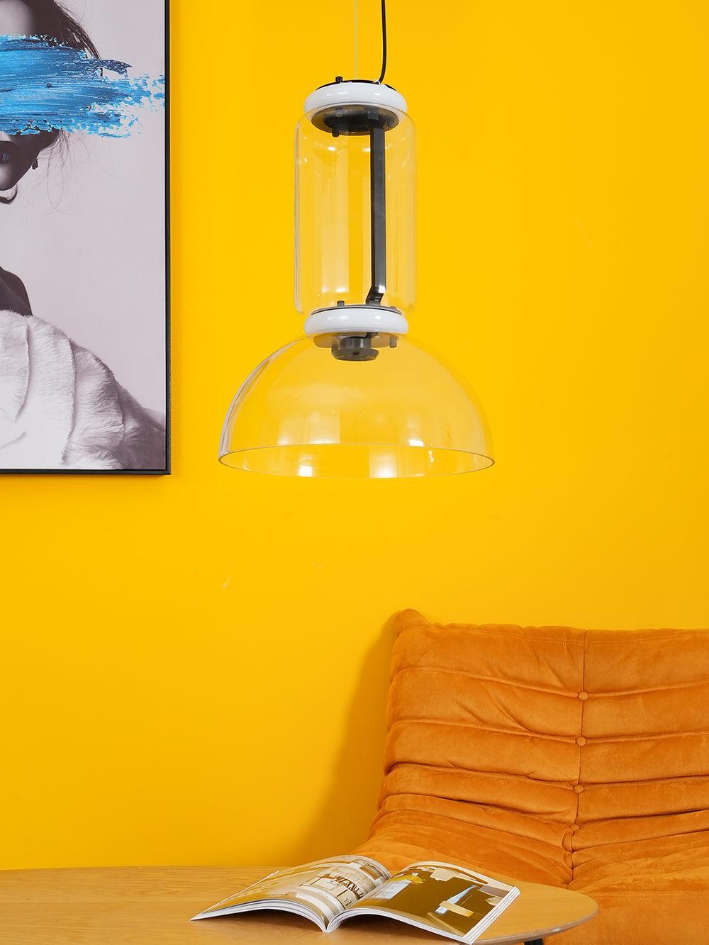 Virelo Suspension Cylindrique en Verre Empilé