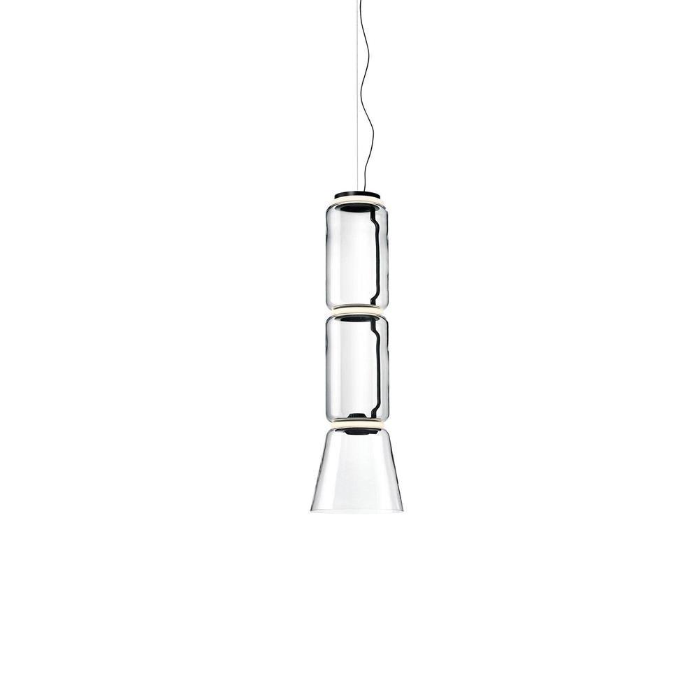 Virelo Suspension Cylindrique en Verre Empilé