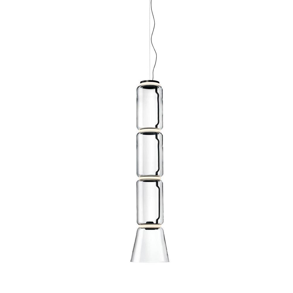 Virelo Suspension Cylindrique en Verre Empilé