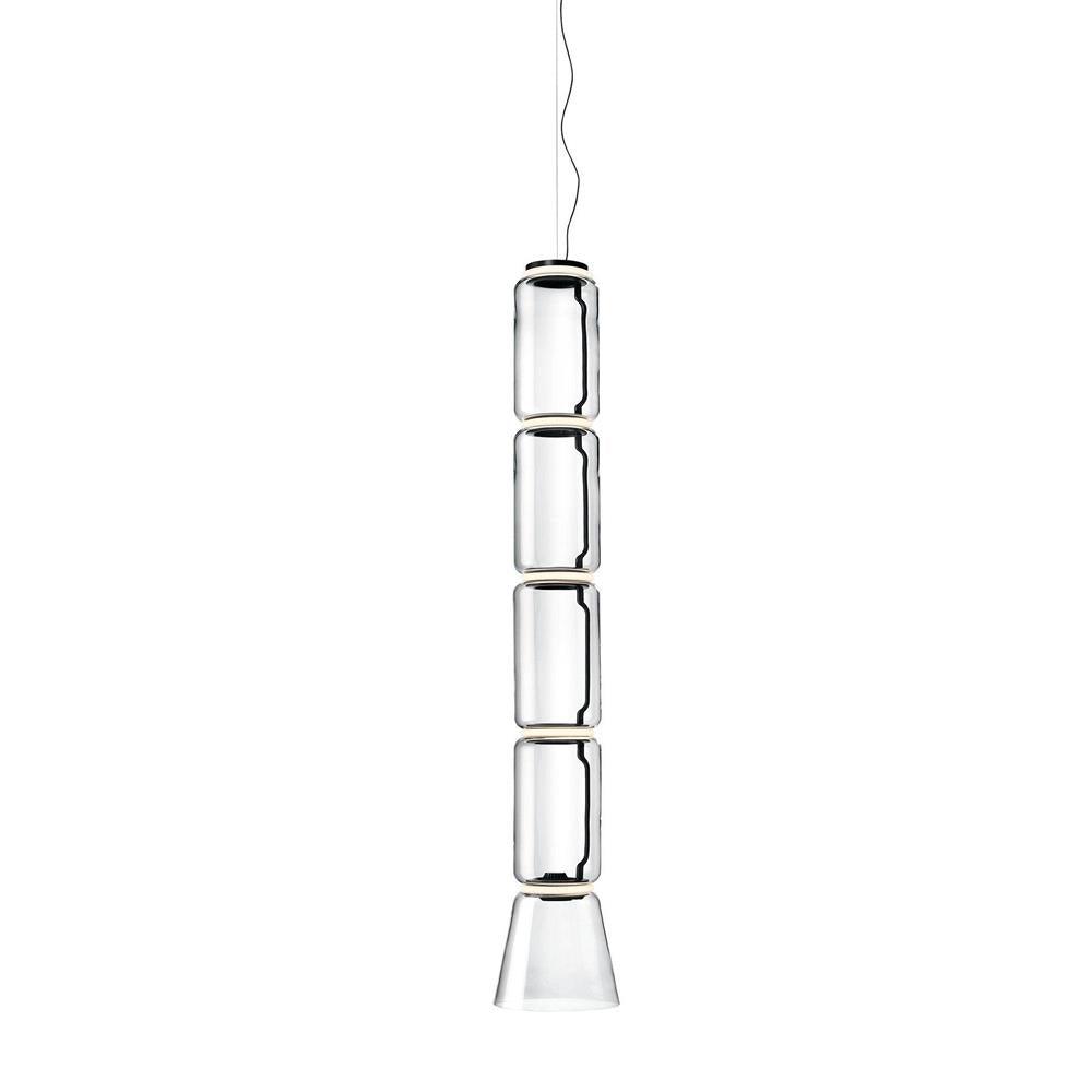 Virelo Suspension Cylindrique en Verre Empilé