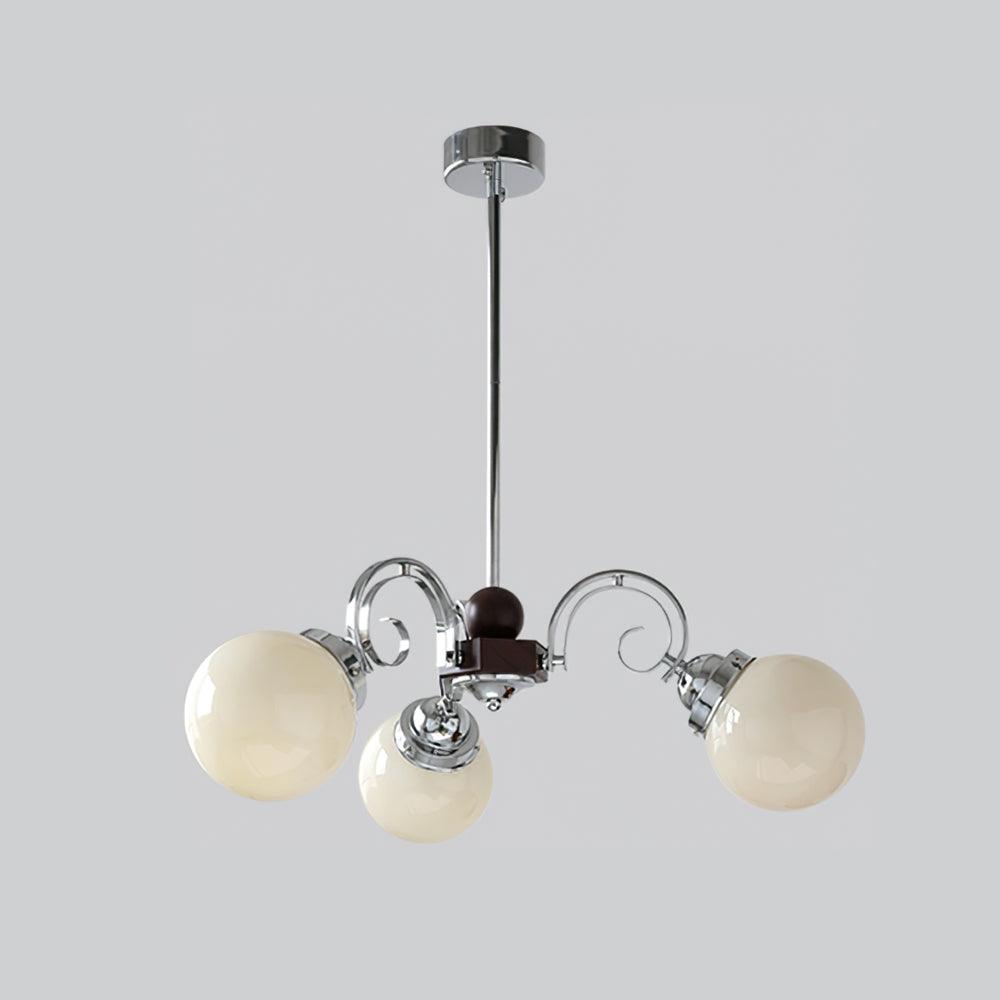 Kotter Lustre Cream Satin Nickel Modern