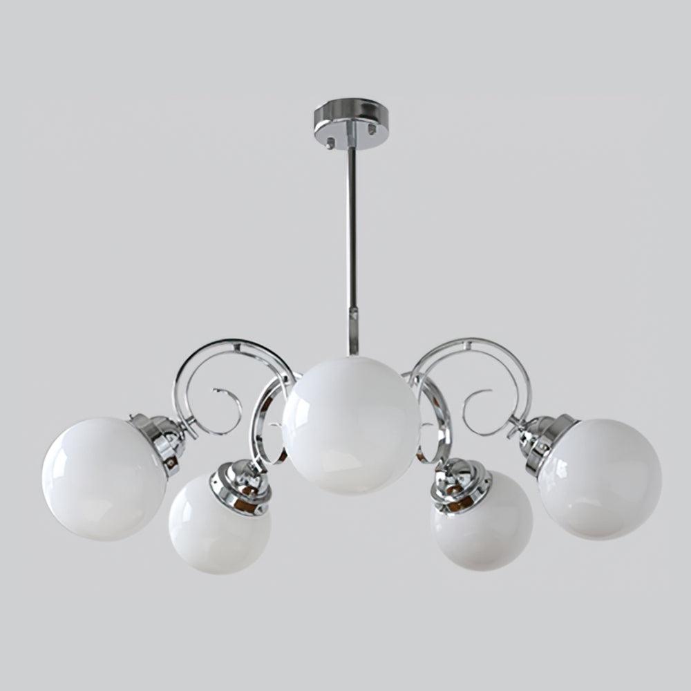 Kotter Lustre Cream Satin Nickel Modern