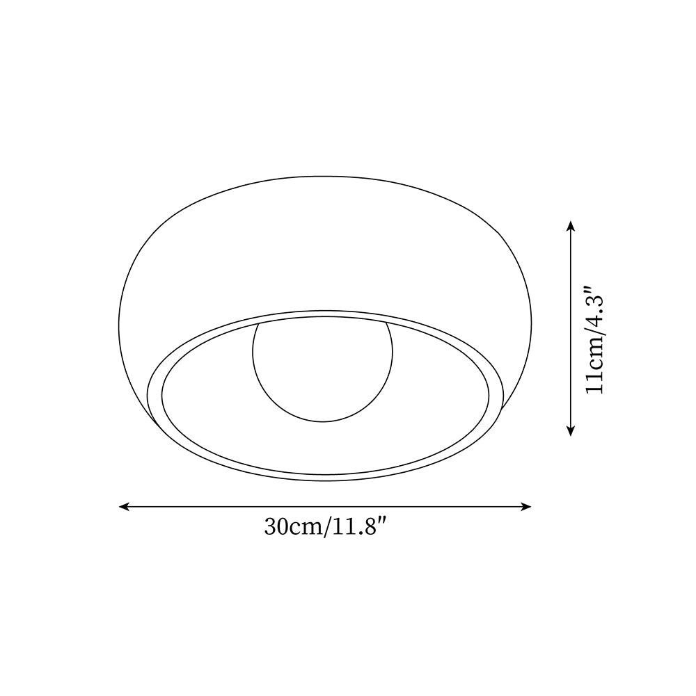 Ligna Plafonnier Verre Minimaliste