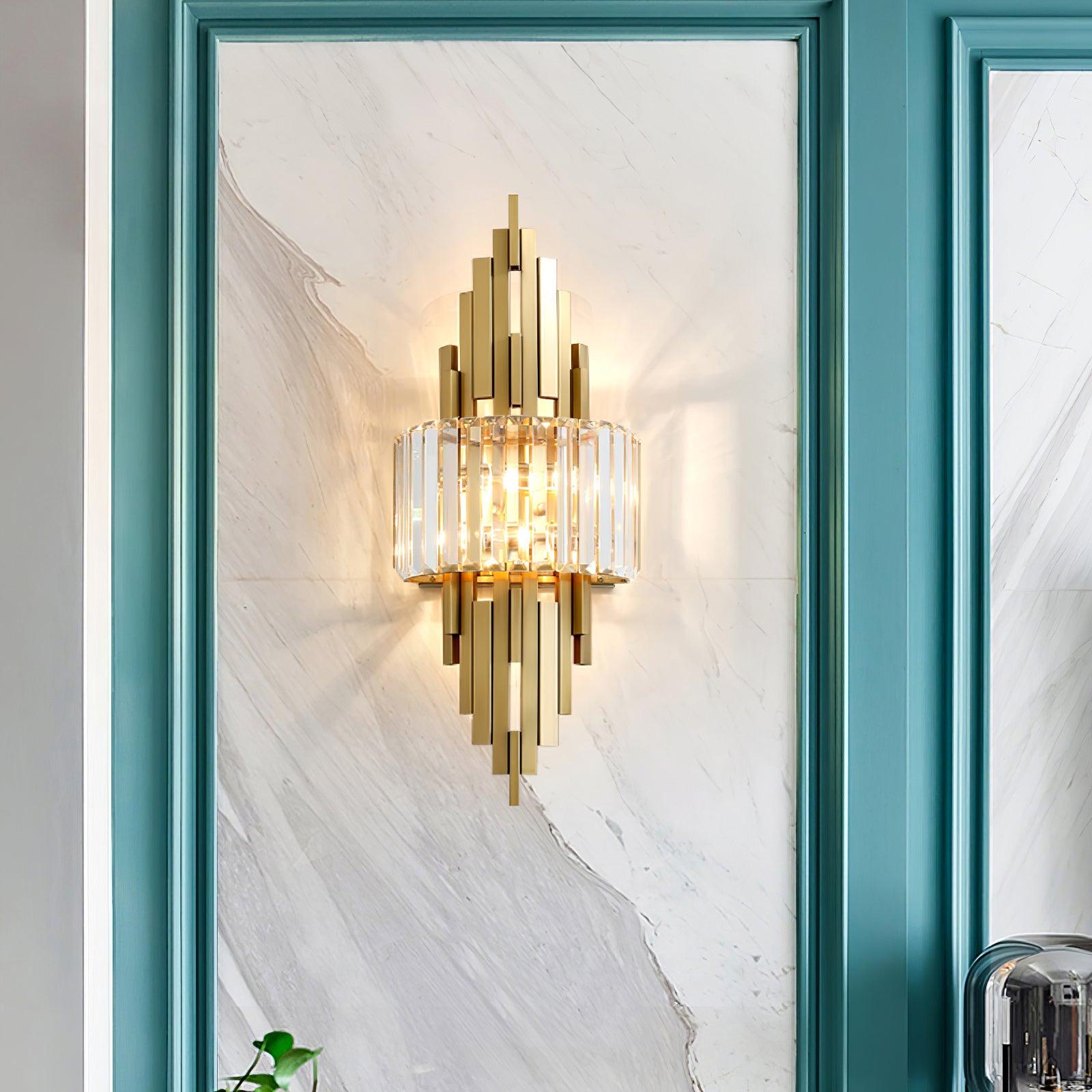 Voveliel Applique Murale en Verre de Luxe Postmoderne