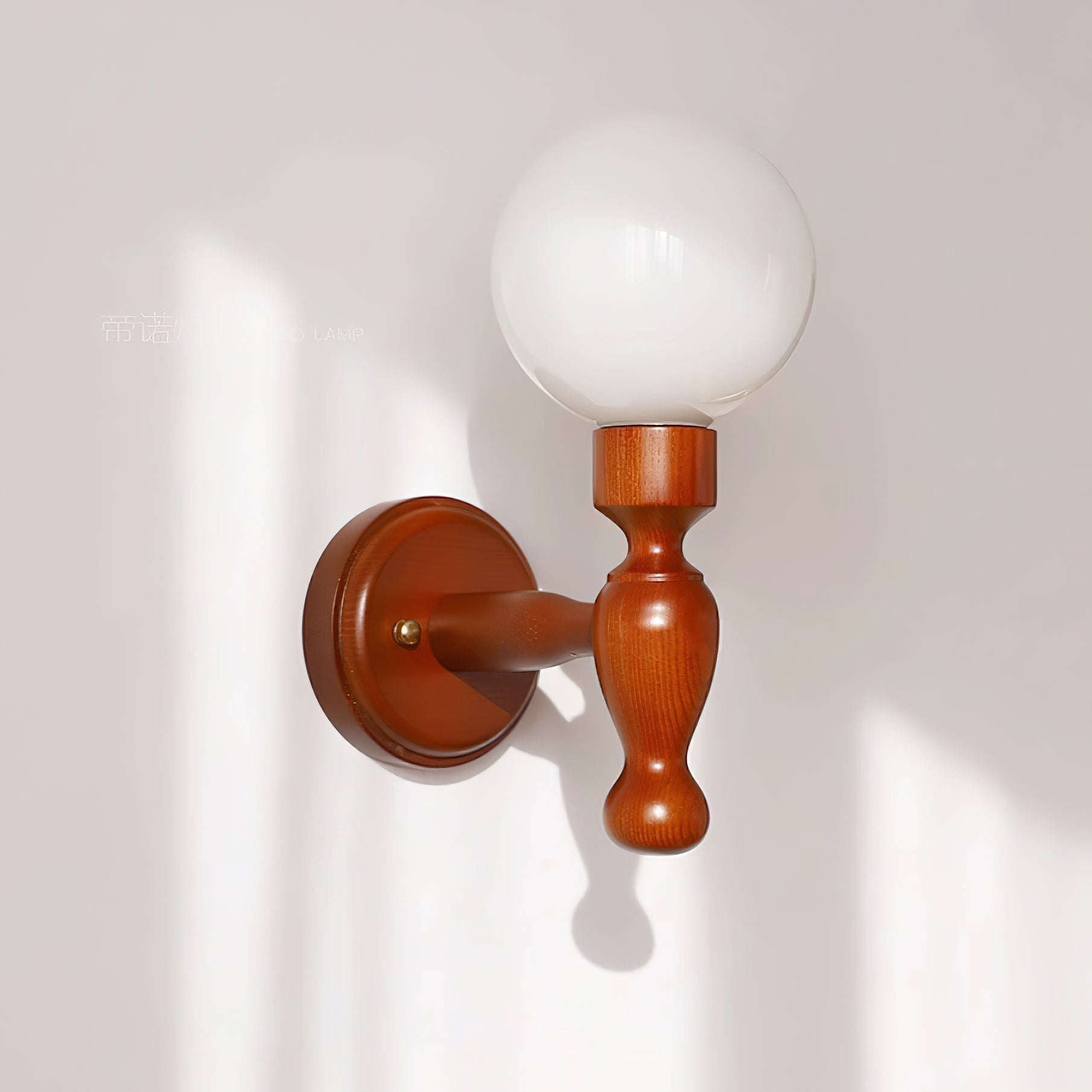 Mapleleaf Applique Murale Élégante en Verre et Bois