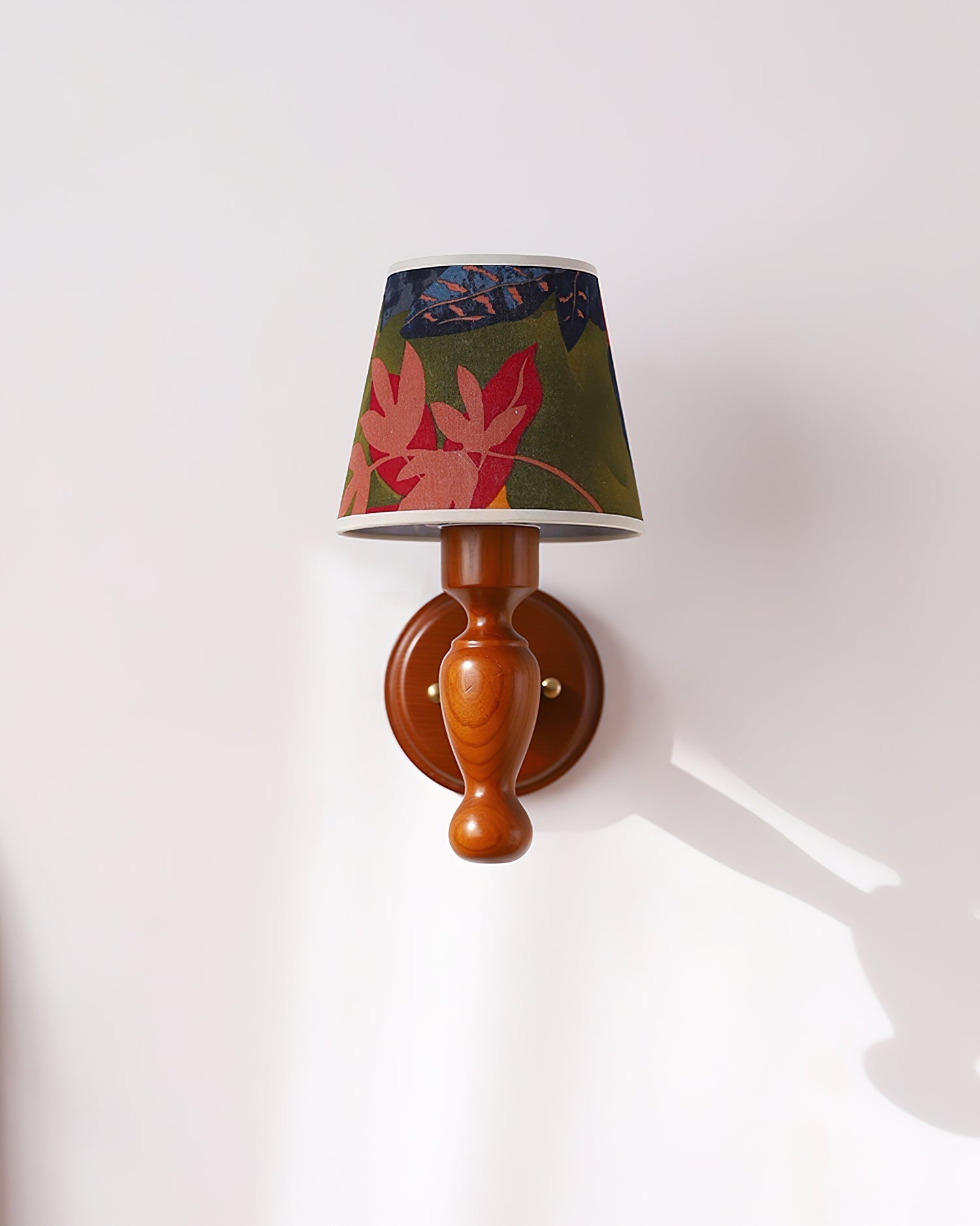 Mapleleaf Applique Murale Élégante en Verre et Bois