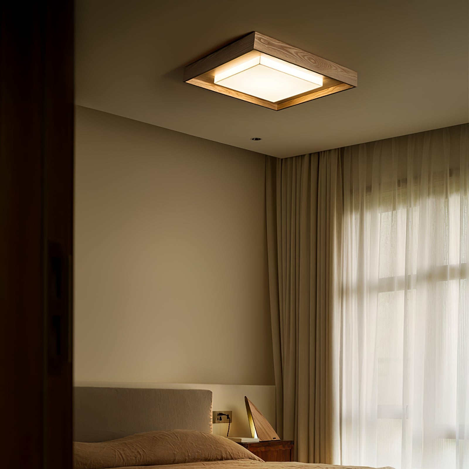 Auro Plafonnier Rustique en Bois