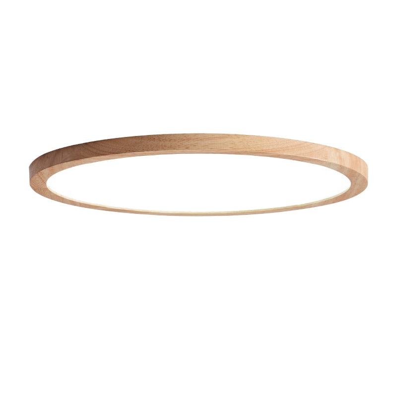 Aven Plafonnier Rond Moderne. Bois  Salon