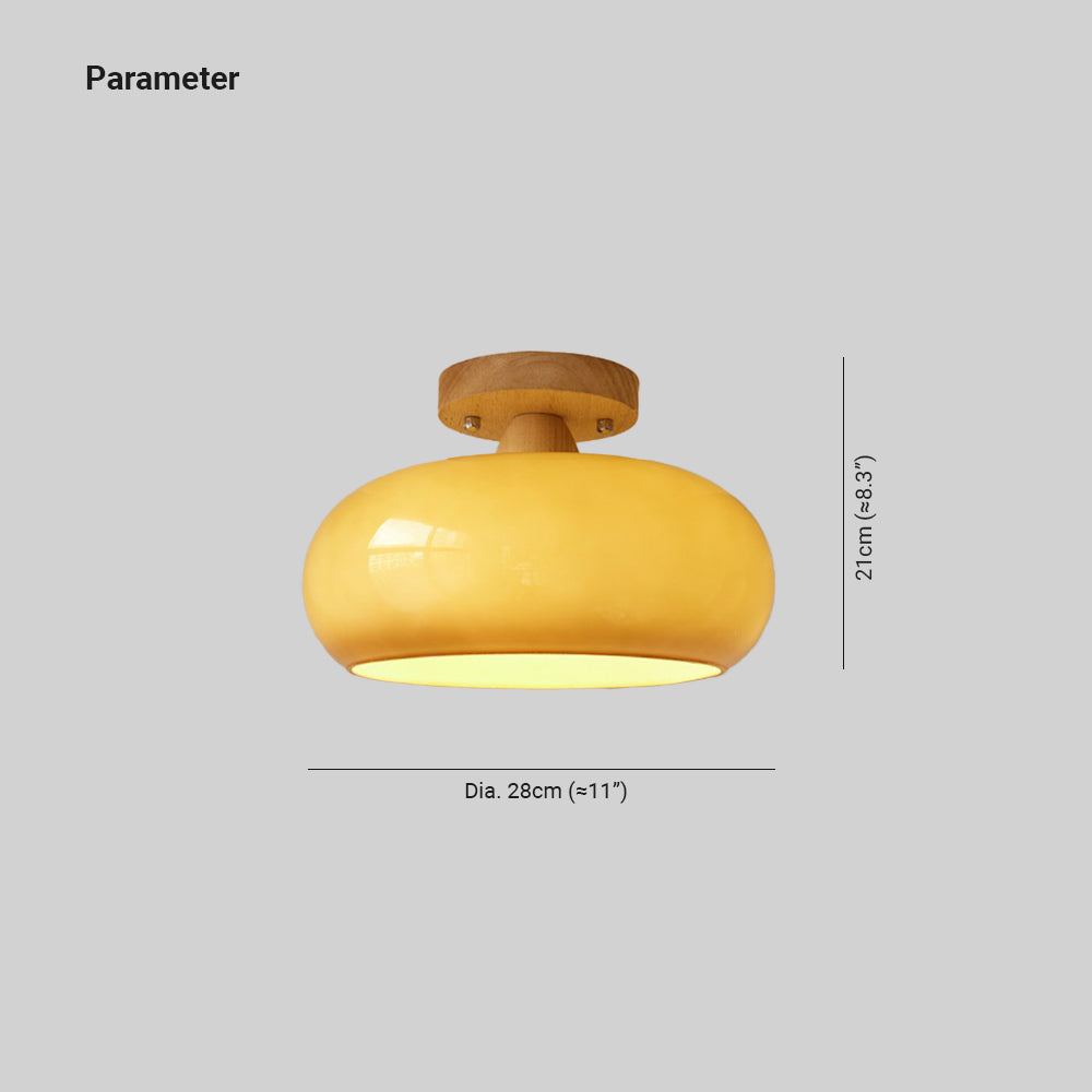 Charlotte Plafonnier Encastré en Bois