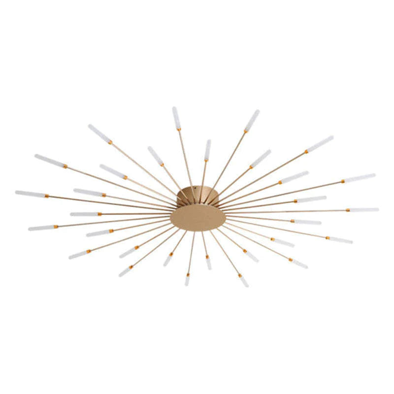 Wesley Plafonnier Fireworks Design Artistique  Noir/Doré