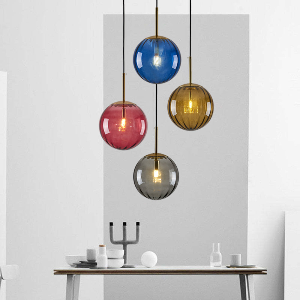 Lexa Suspension Boule Moderne Métal/Verre