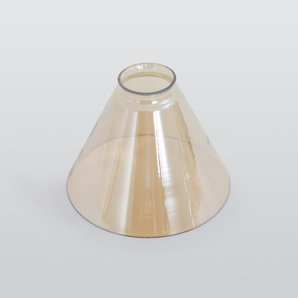 June suspension Industriel en Verre. Clair/Ambre/Gris Fumé