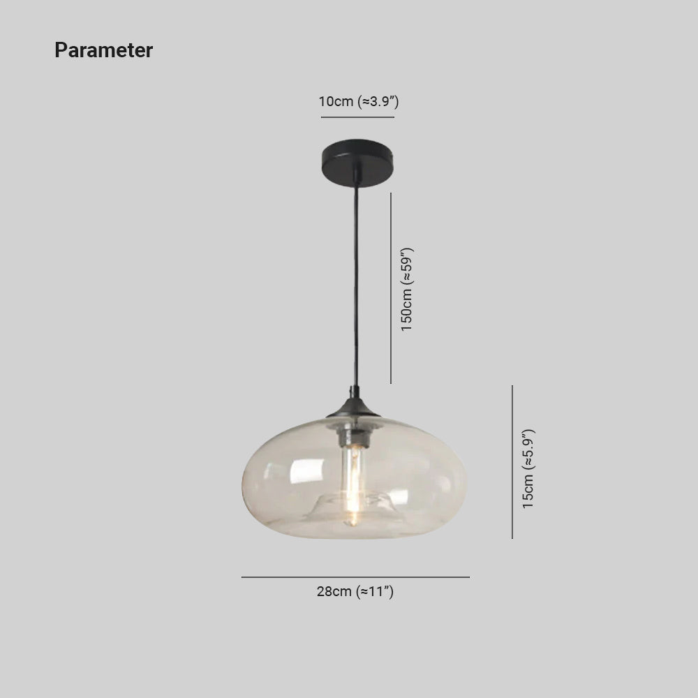 Lurea Lampes Suspendues en Verre Modernes Nordiques Chambre à Coucher
