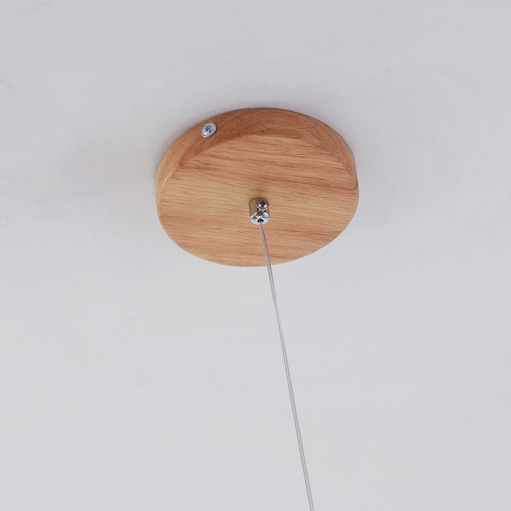Valentina Verre Bolla Suspension en Bois/Noce