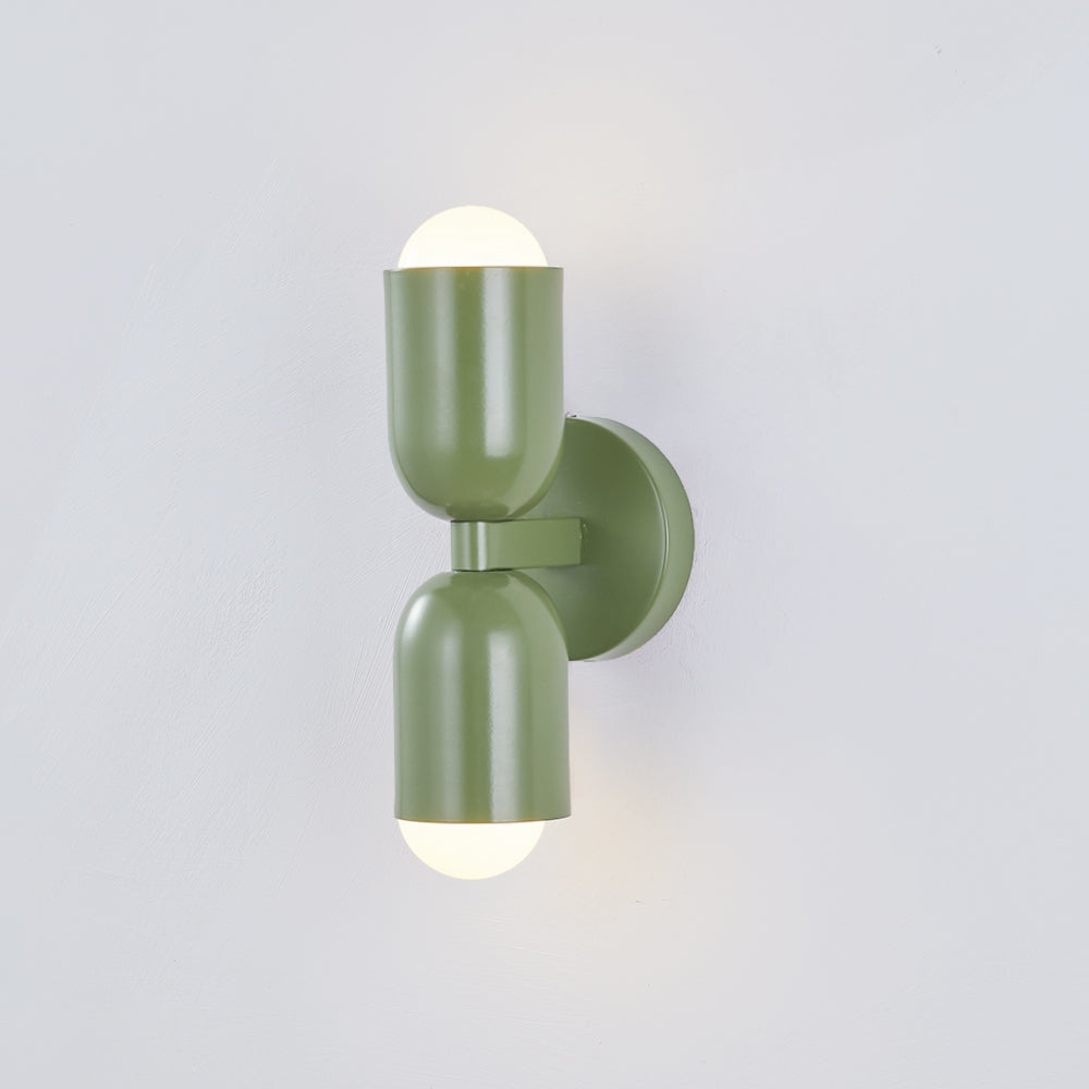 Kira Applique Murale Cylindre Scandinave Métal Coloré Salon