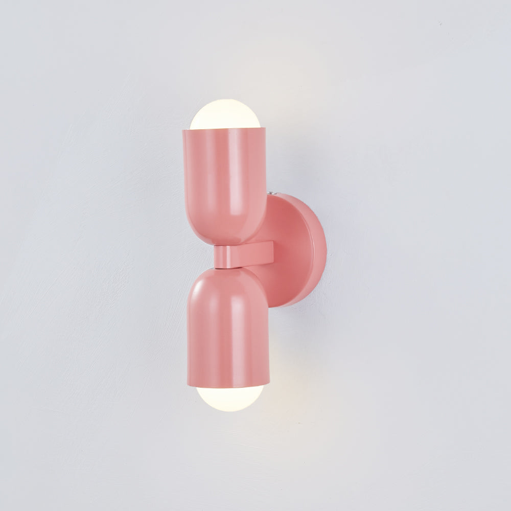 Kira Applique Murale Cylindre Scandinave Métal Coloré Salon