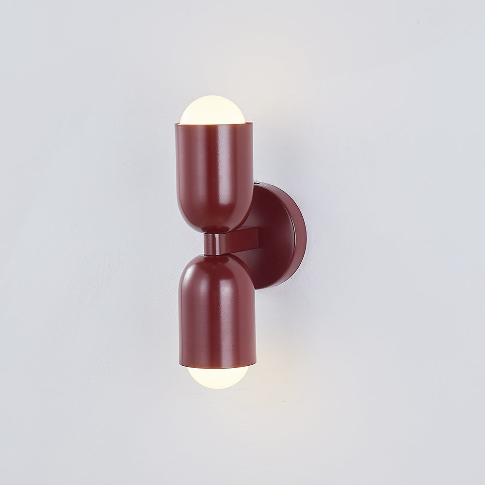Kira Applique Murale Cylindre Scandinave Métal Coloré Salon