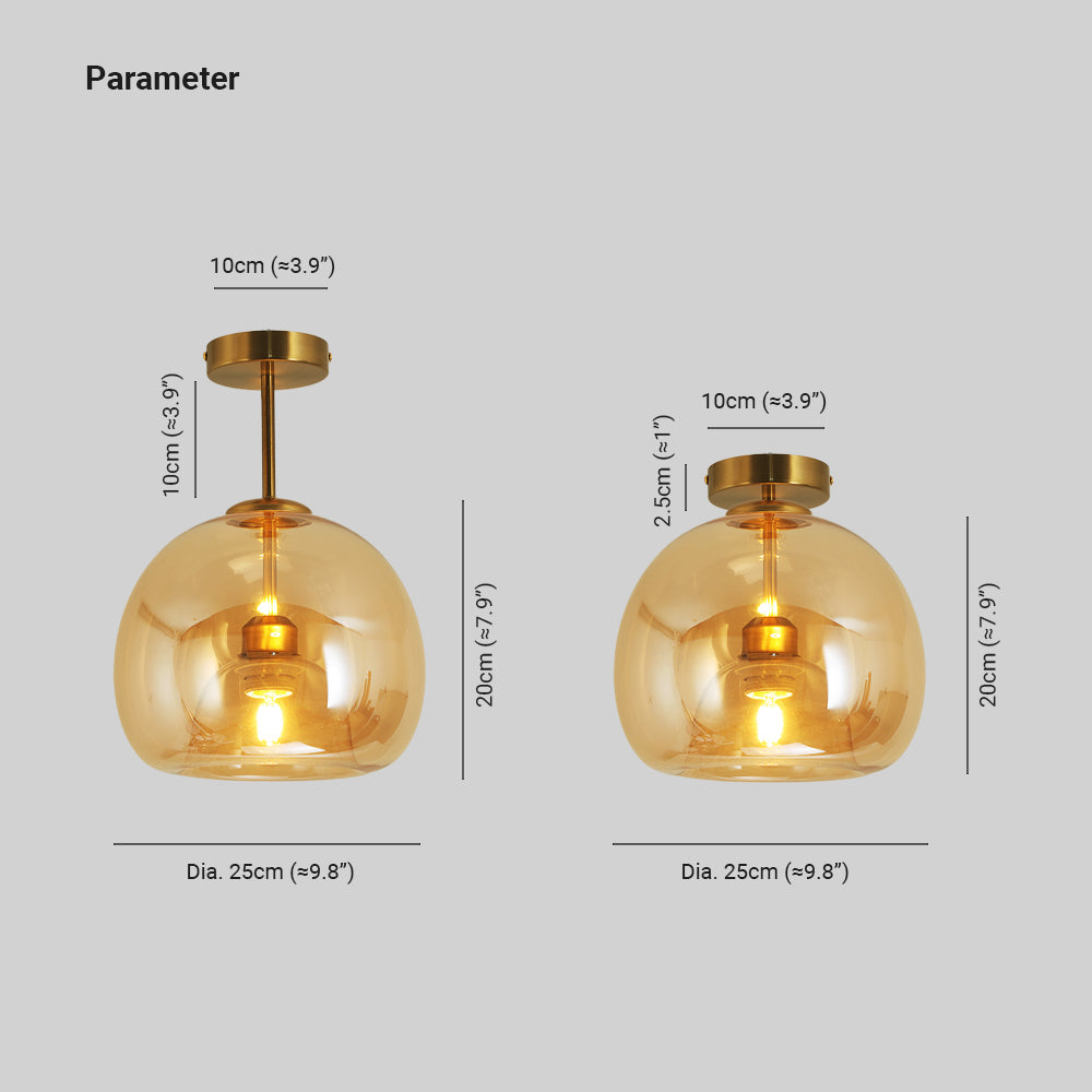 Rhea Plafonnier/Suspension Boule Minimaliste