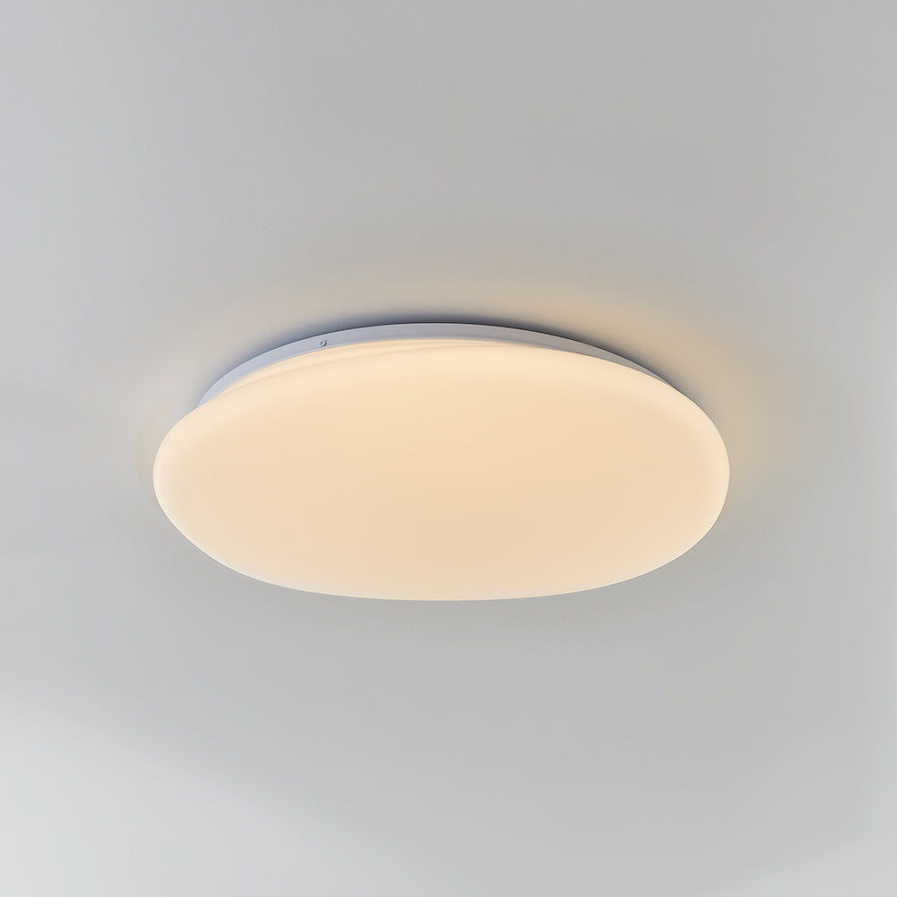 Sayu Plafonnier Galet Moderne Blanc. Salon