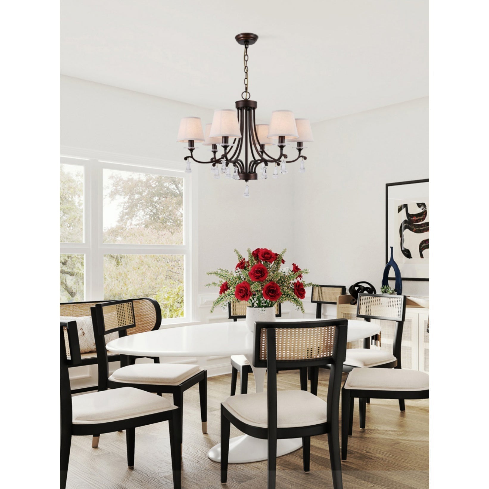 Lyvenisra Lustre Cristal Tissu Laiton Industrial Vintage Pointe