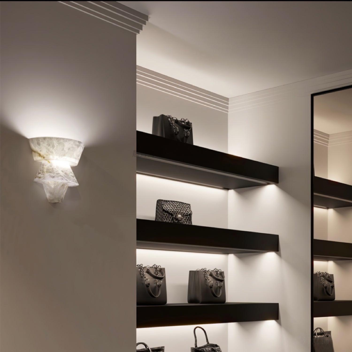 Vyloren Étagé Albâtre Luminaire Mural