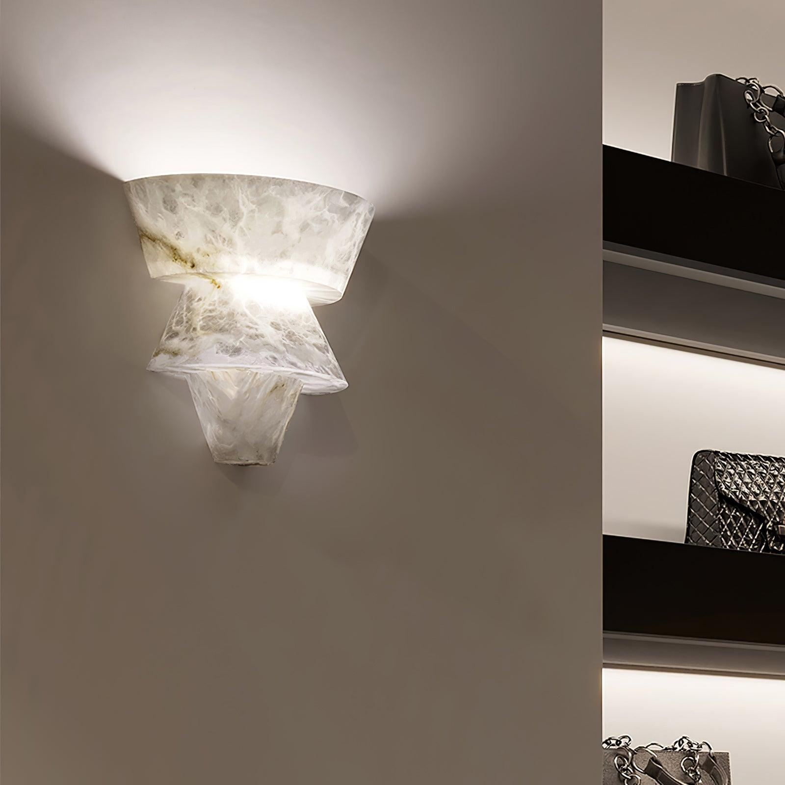 Vyloren Étagé Albâtre Luminaire Mural