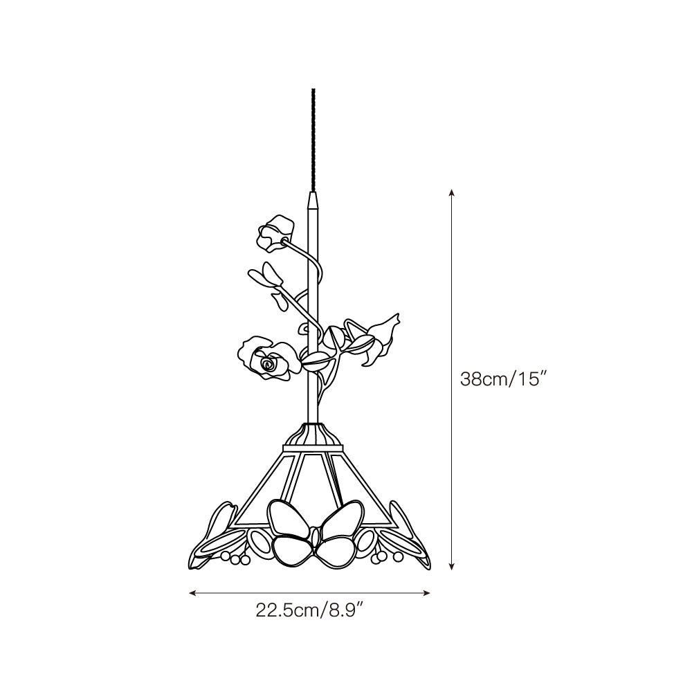 Ilsoris Suspension Céramique Verre Rose Créativité Individuelle