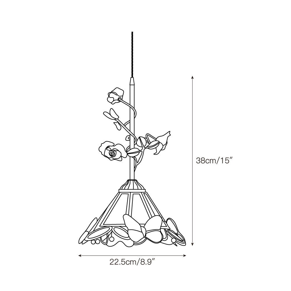 Ilsoris Suspension Céramique Verre Rose Créativité Individuelle