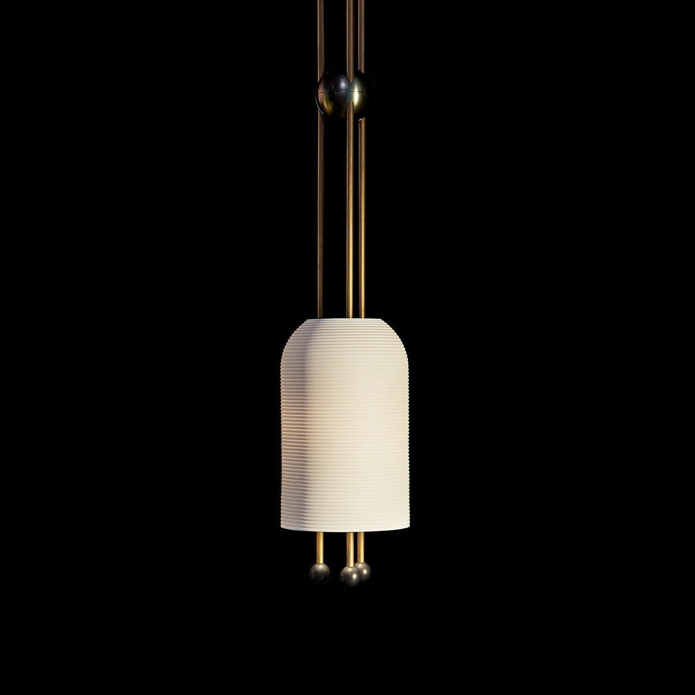 Ucaryra Suspension Lantern en Métal et Verre Premium Élégance