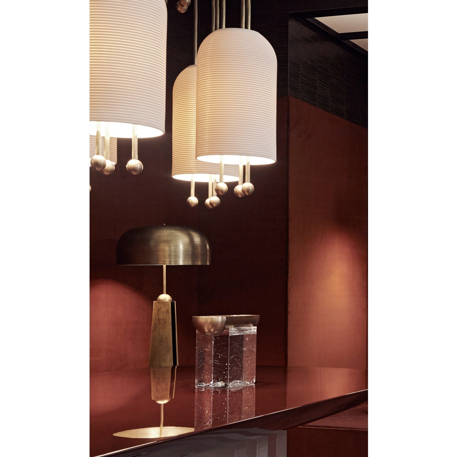 Ucaryra Suspension Lantern en Métal et Verre Premium Élégance