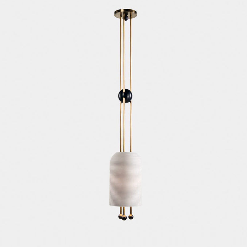 Ucaryra Suspension Lantern en Métal et Verre Premium Élégance