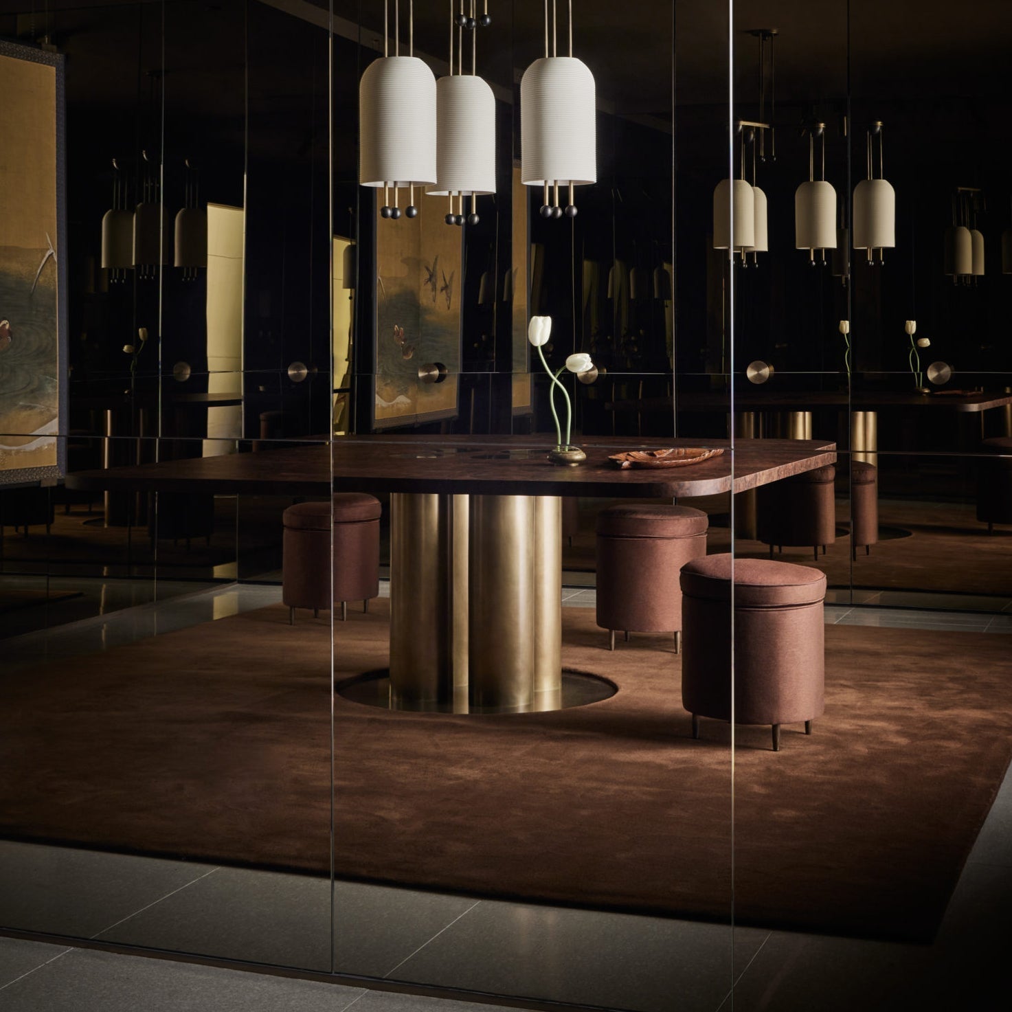 Ucaryra Suspension Lantern en Métal et Verre Premium Élégance
