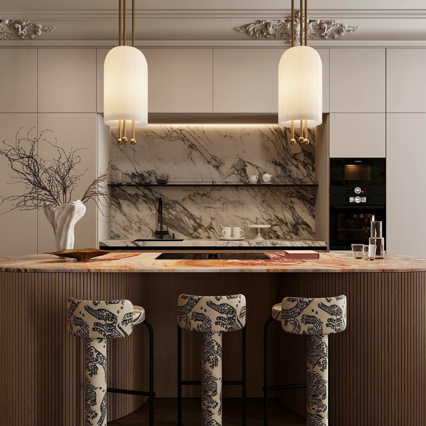 Ucaryra Suspension Lantern en Métal et Verre Premium Élégance