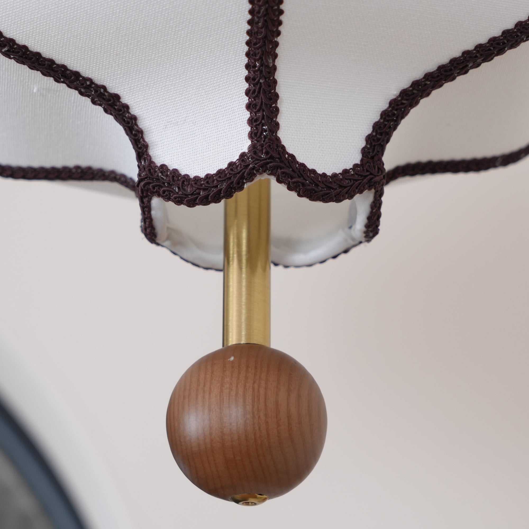 Lustra Suspension Lampe Lanterne en Tissu pour Salon