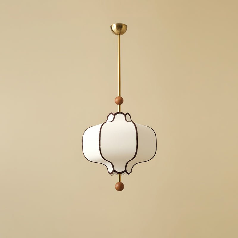 Lustra Suspension Lampe Lanterne en Tissu pour Salon