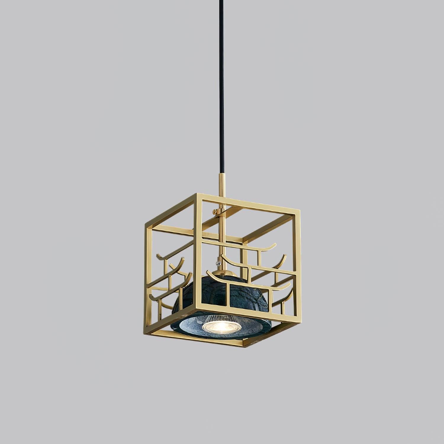 Cubo Suspension en Laiton Moderne