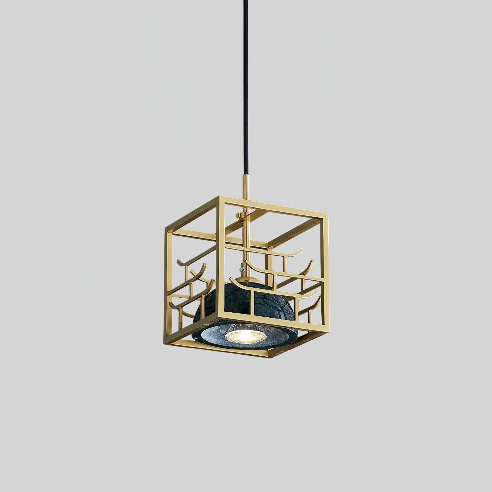 Cubo Suspension en Laiton Moderne