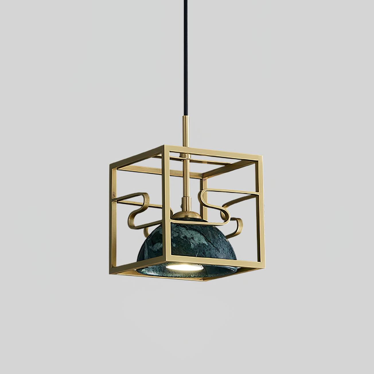 Cubo Suspension en Laiton Moderne