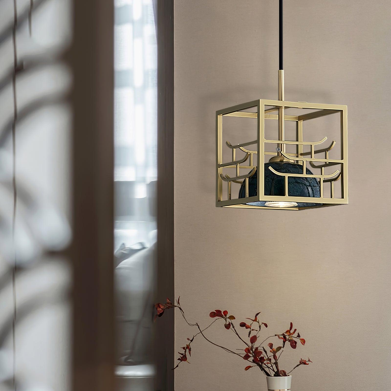 Cubo Suspension en Laiton Moderne