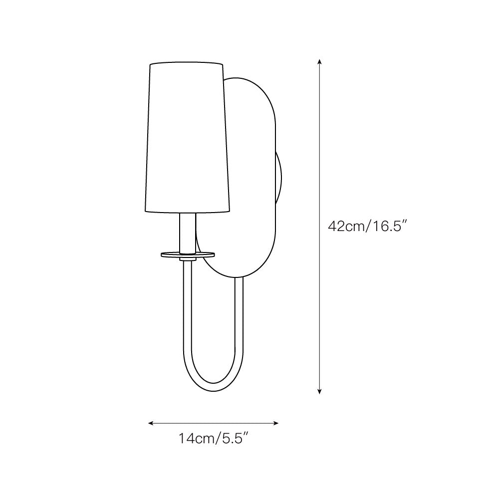 Voloraris Lampe Murale en Tissu et Laiton Premium Élégance