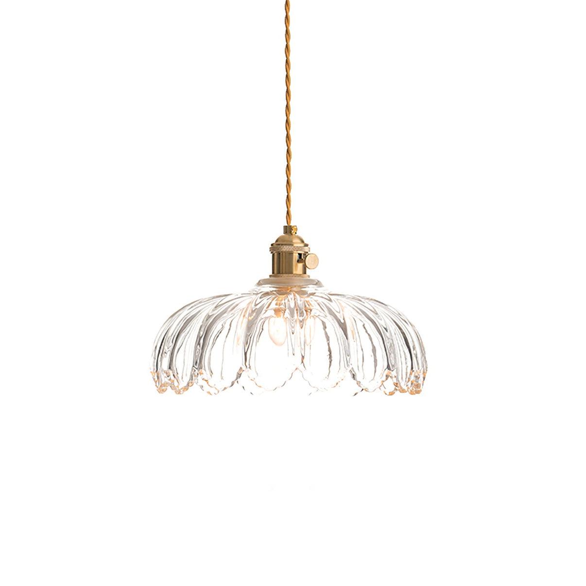 Limea Suspension Fleur Verre Vert