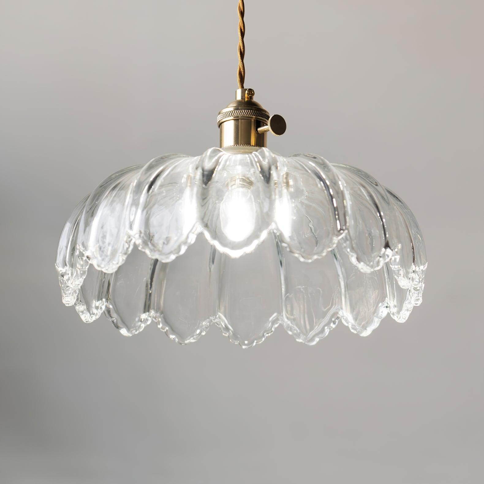 Limea Suspension Fleur Verre Vert