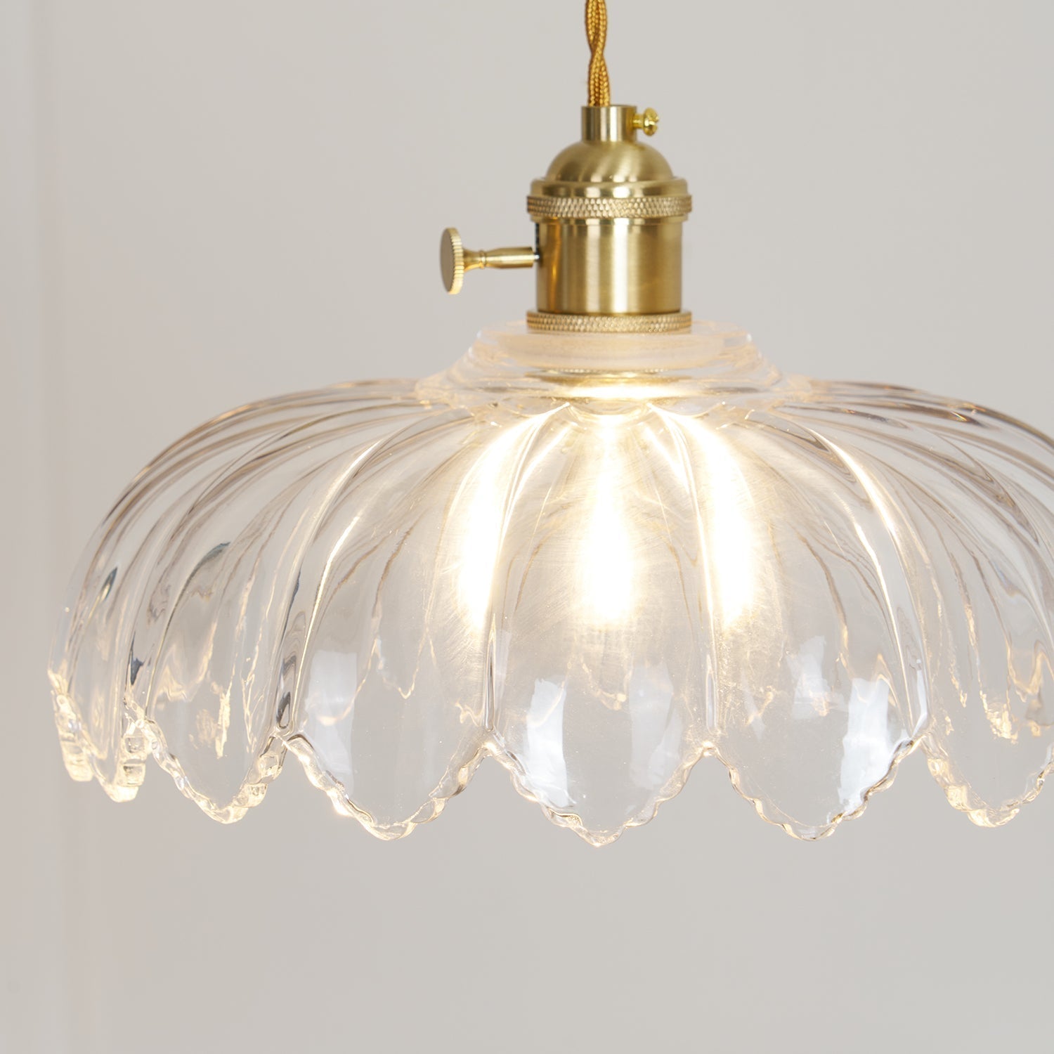 Limea Suspension Fleur Verre Vert