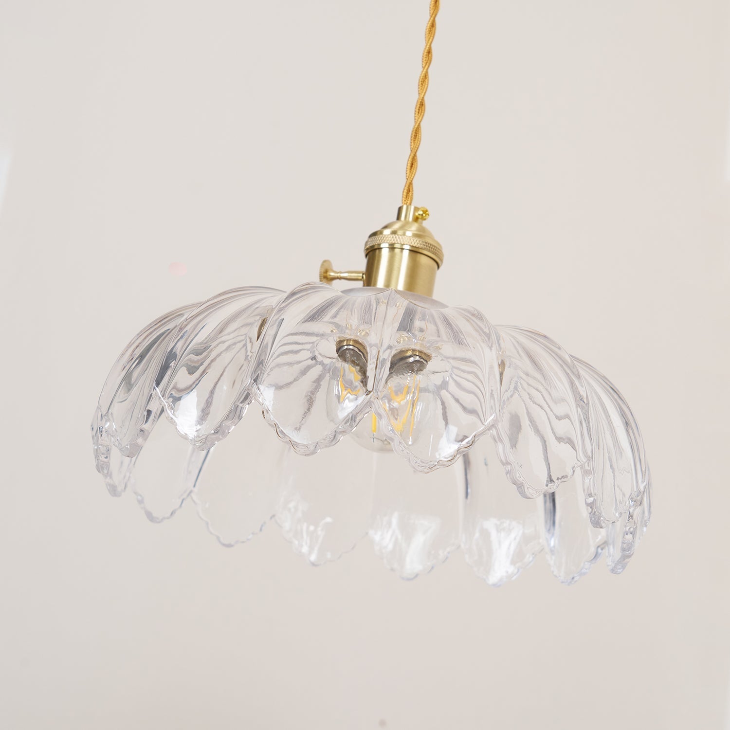 Limea Suspension Fleur Verre Vert