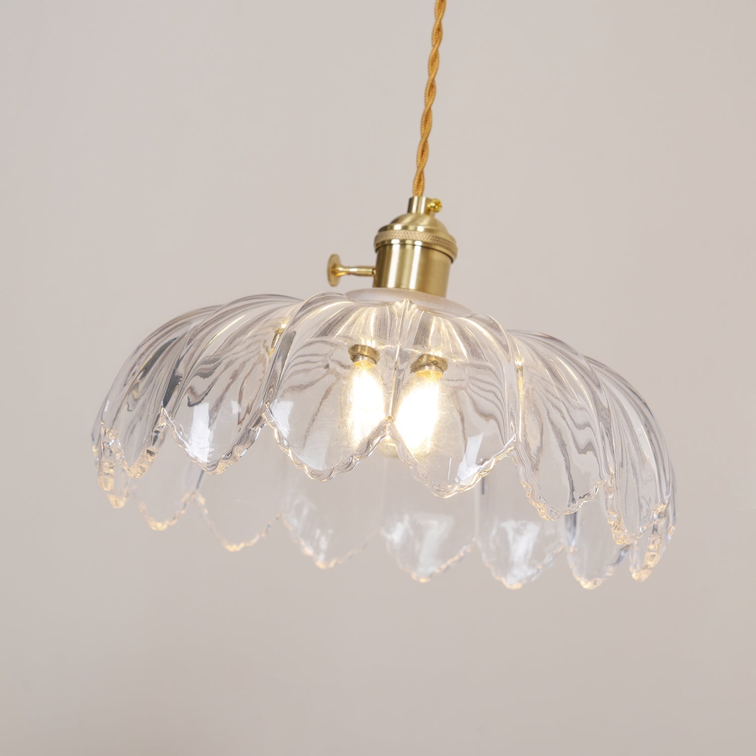 Limea Suspension Fleur Verre Vert